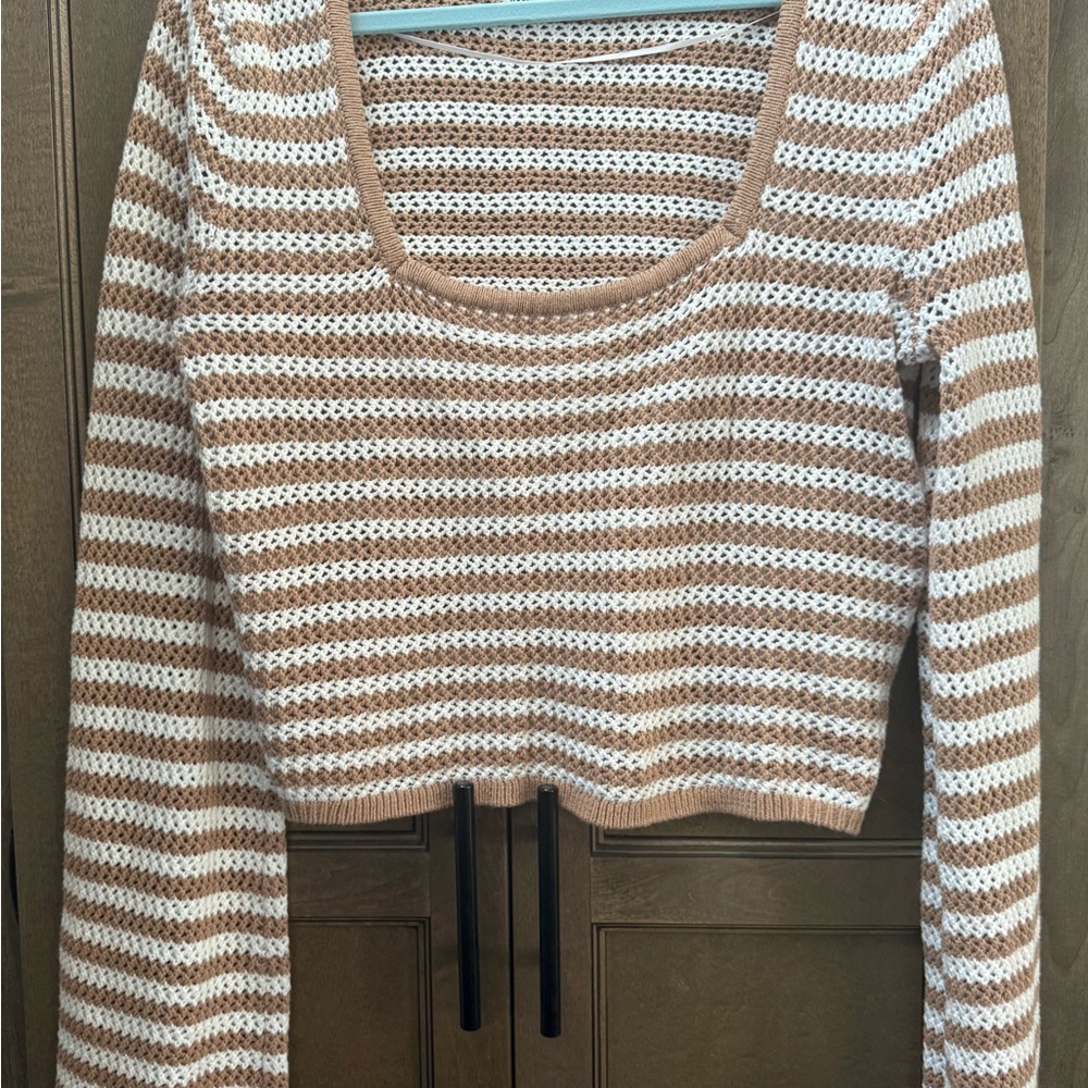 Striped Cropped Sweater